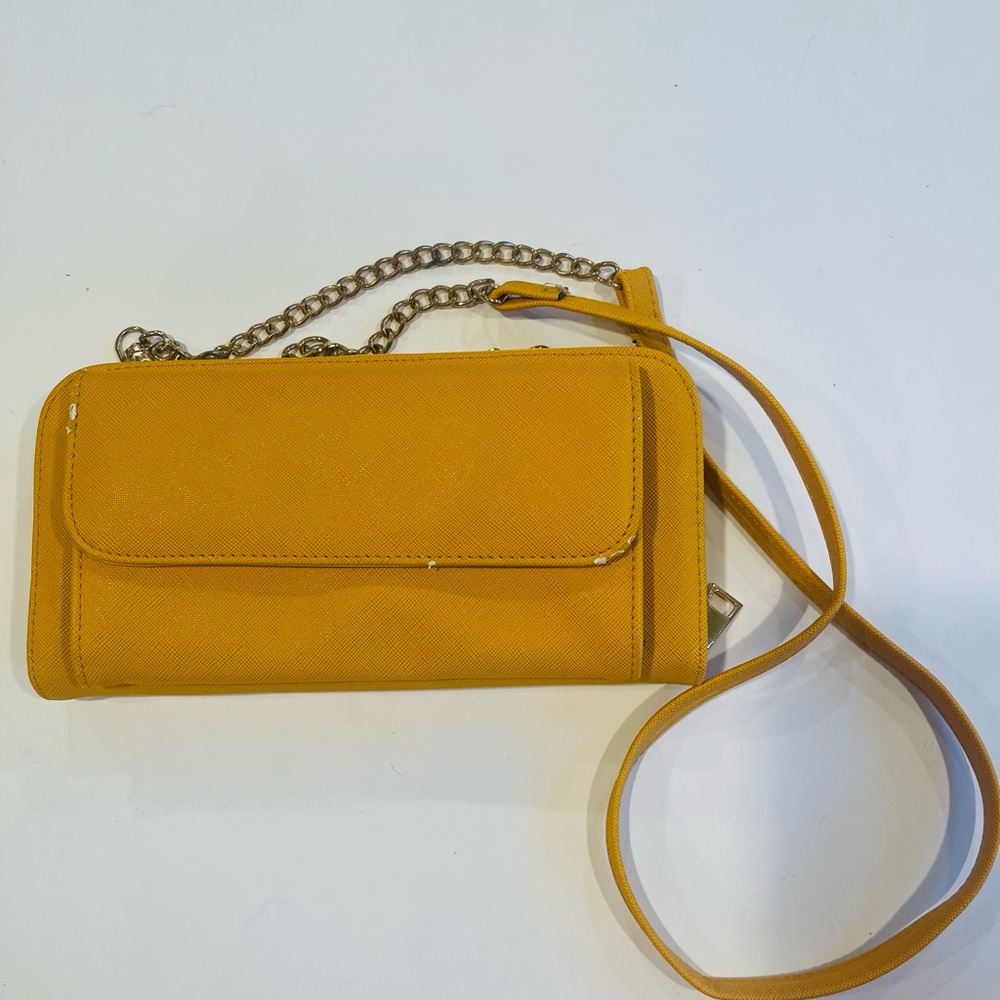 Elegant Mustard Chain Strap Women's Bag